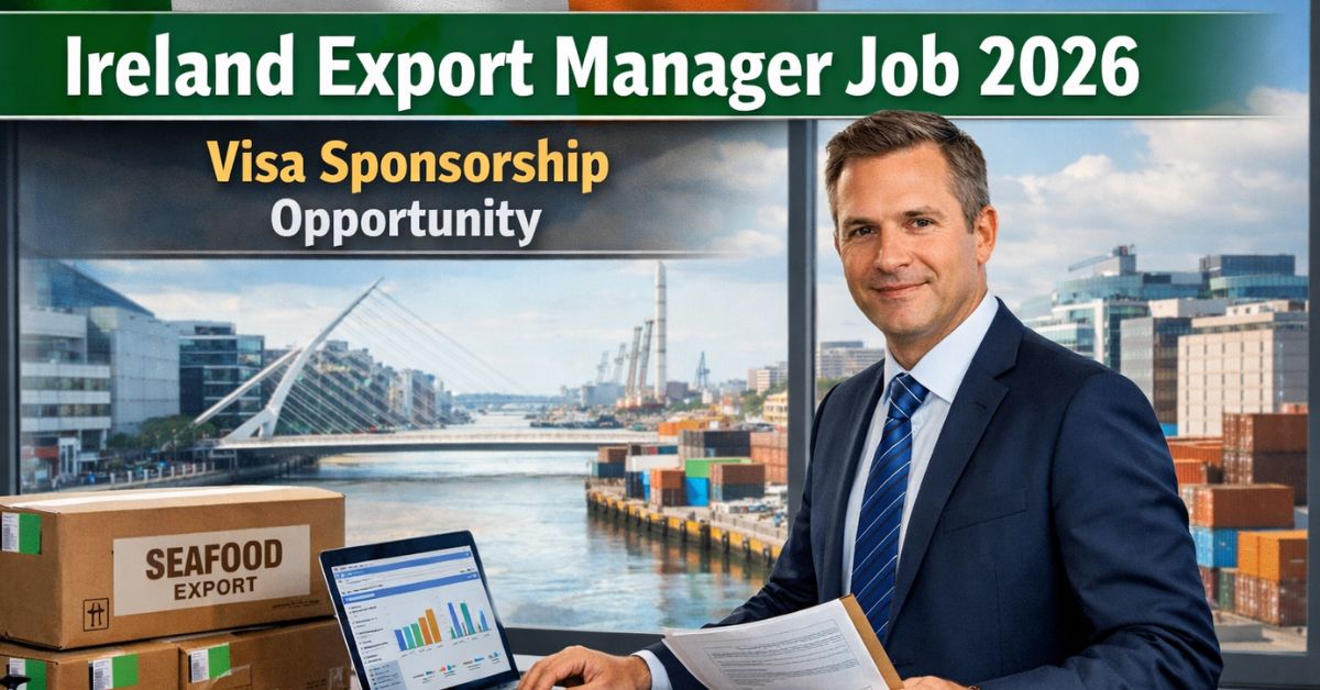 Ireland Export Manager Job 2026 – Visa Sponsorship Opportunity