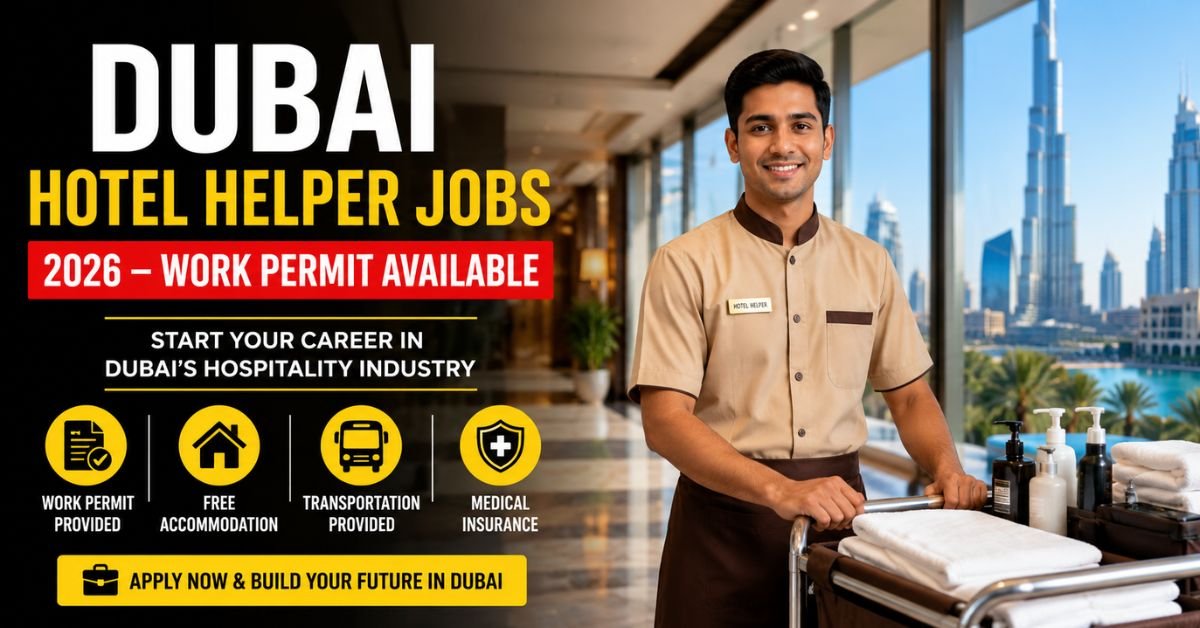 Dubai Hotel Helper Jobs 2026